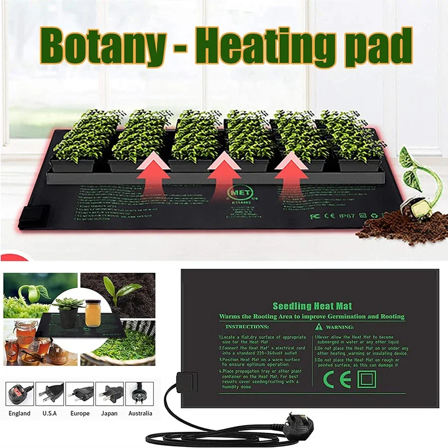 4 Sizes 220V EU Plug Seedling  – обзор и цена Heat Mat Seedling