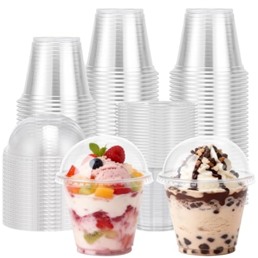 200 Pack 9 oz Clear Plastic Cu – обзор и цена Plastic Dome Clear