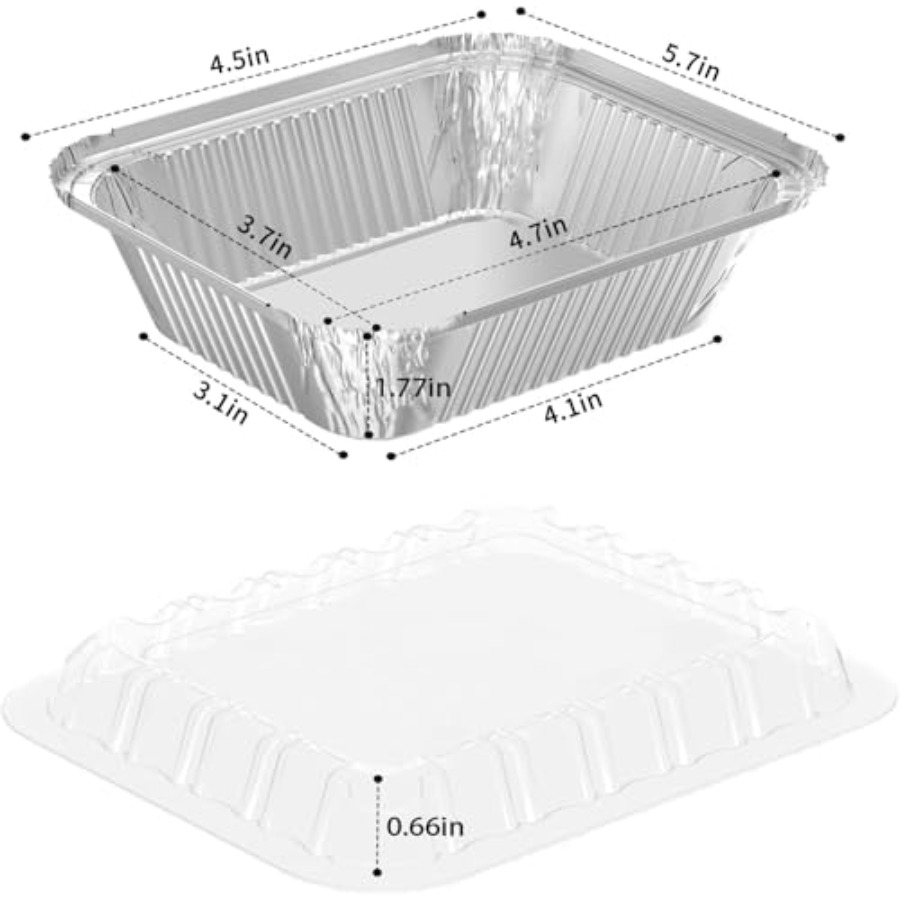 25 Pack Rectangular Disposable – обзор и цена Plastic Dome Clear