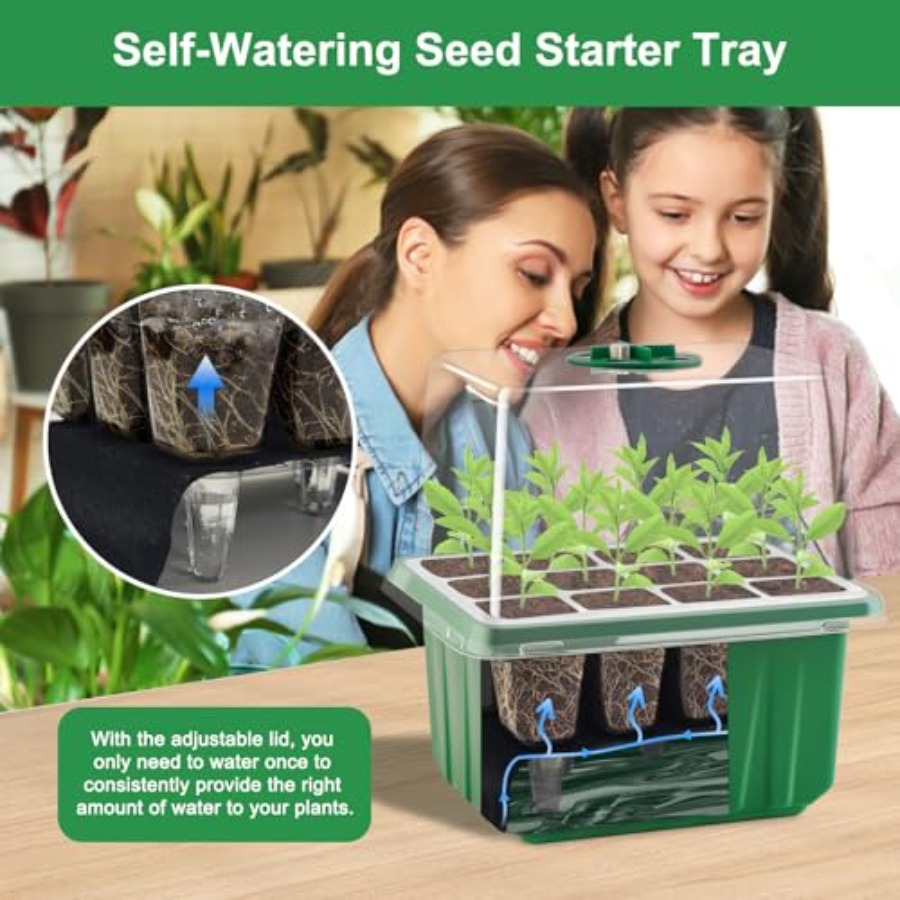 Seed Starter Tray with Light 6 – обзор и цена Humidity Dome Kit