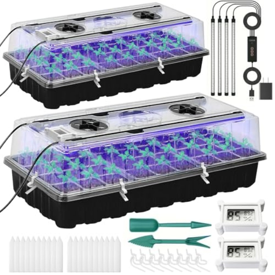 Seed Starter Tray with Grow Li – обзор и цена Humidity Dome Kit