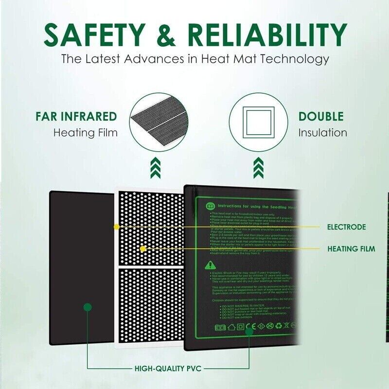LERWAY 21W Seedling Heating Ma – обзор и цена Heat Mat Seedling