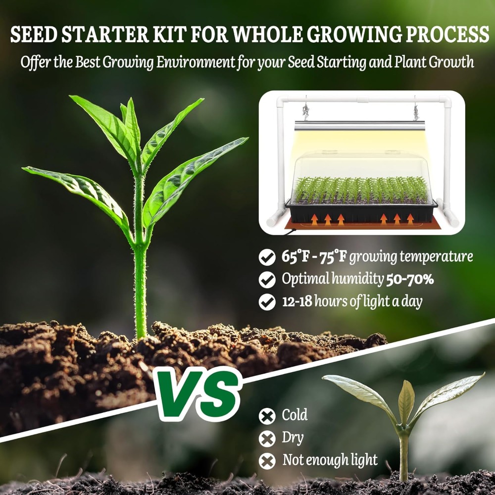 Seed Starter Kit with Grow Lig – обзор и цена Humidity Dome Kit