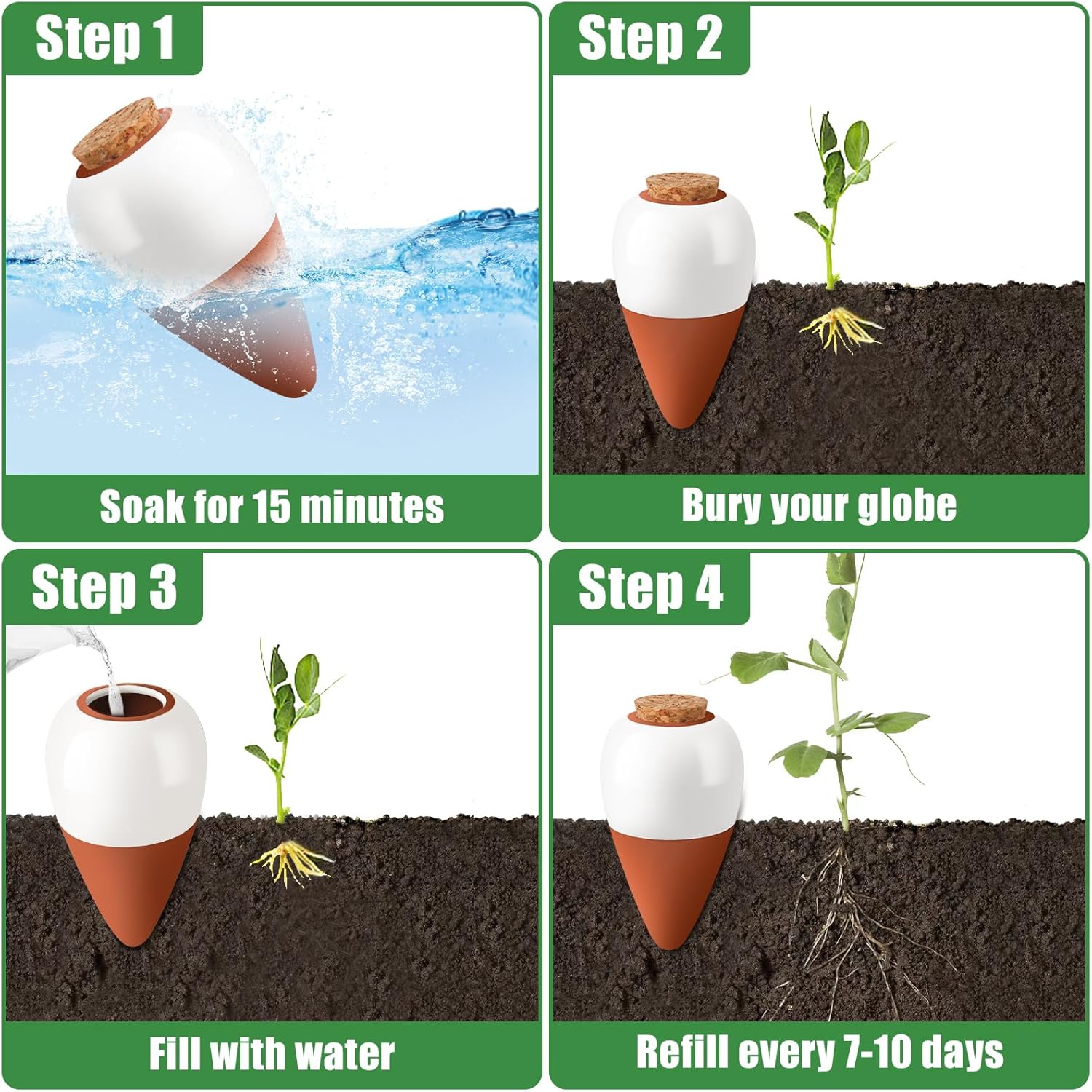 Terracotta Watering Spikes,Sel – обзор и цена Self Watering Insert