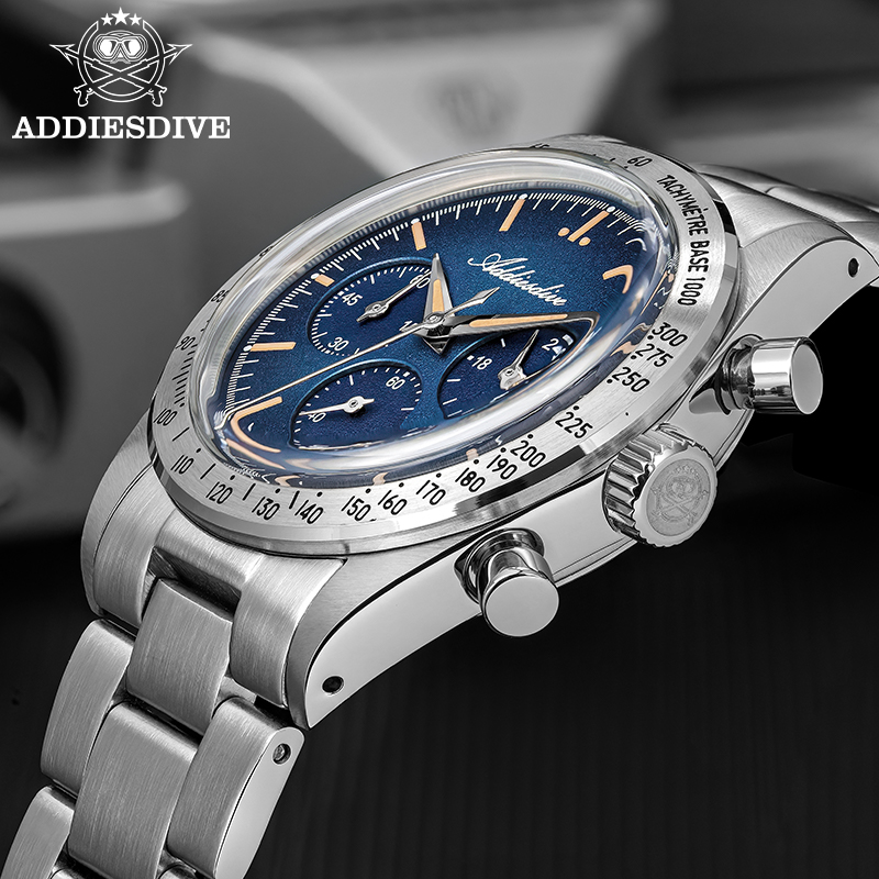 ADDIESDIVE New Men Watches Chr – обзор и цена Plastic Dome Clear