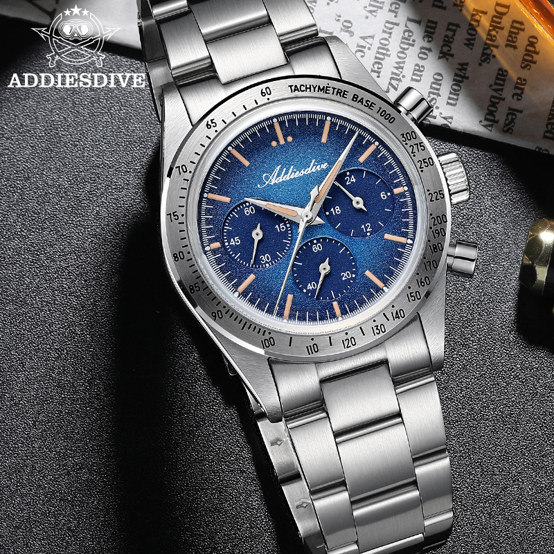 ADDIESDIVE New Men Watches Chr – обзор и цена Plastic Dome Clear