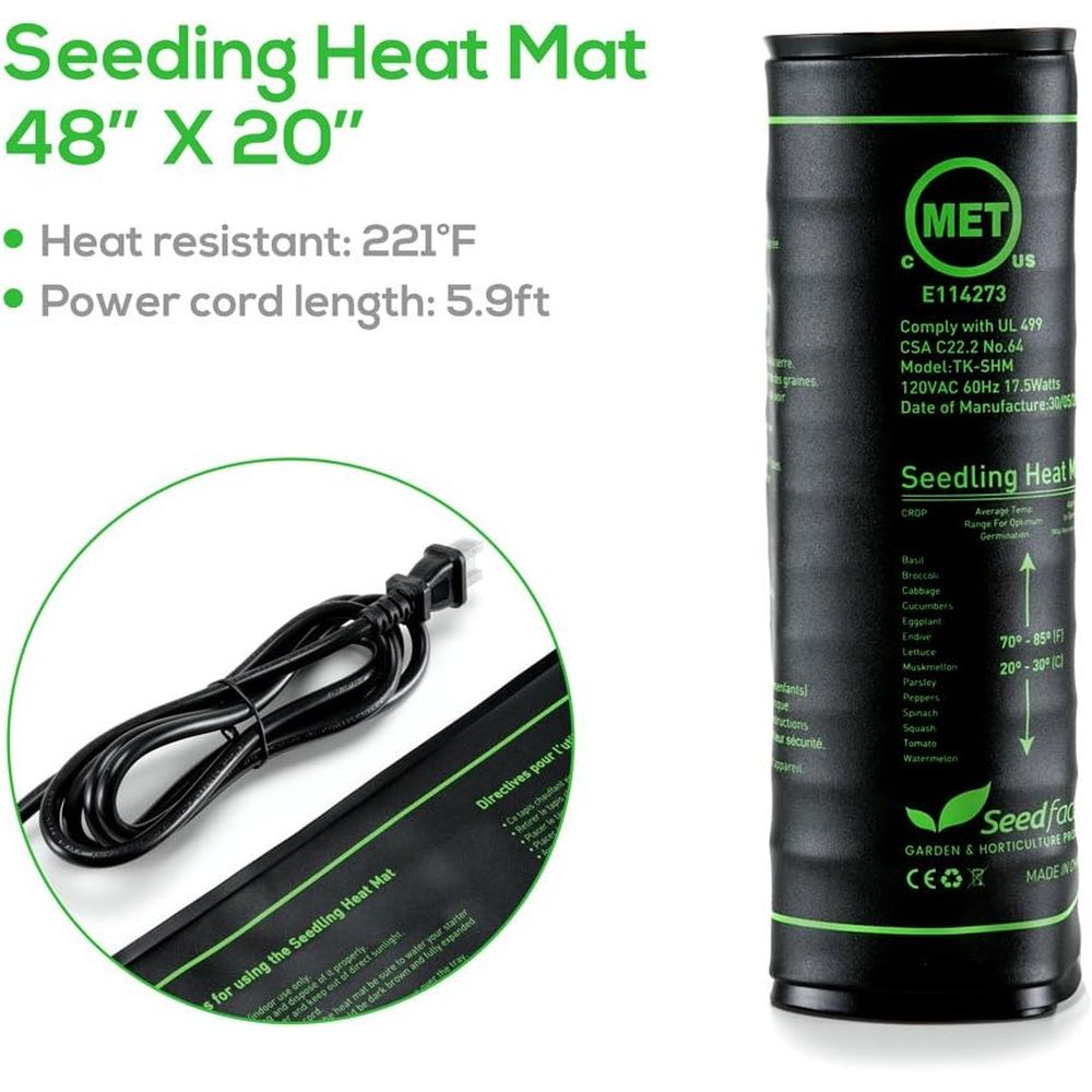 Certified Seedling Heat Mat, W – обзор и цена Heat Mat Seedling