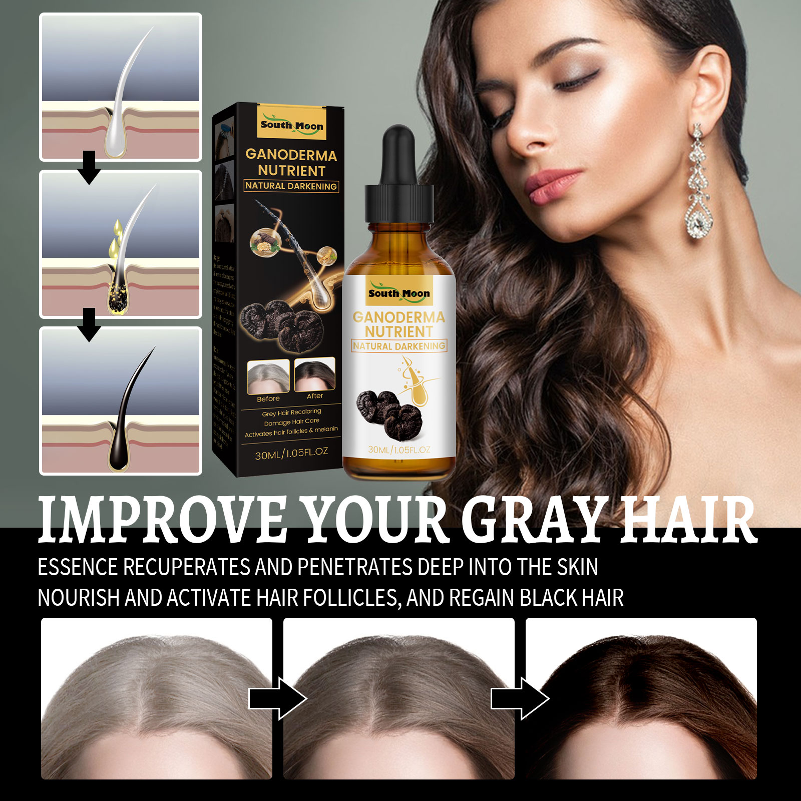 Black Ganoderma Lucidum Hair L – обзор и цена Root Stimulator Liquid