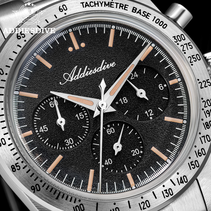 ADDIESDIVE 0S20 Chronograph Qu – обзор и цена Plastic Dome Clear