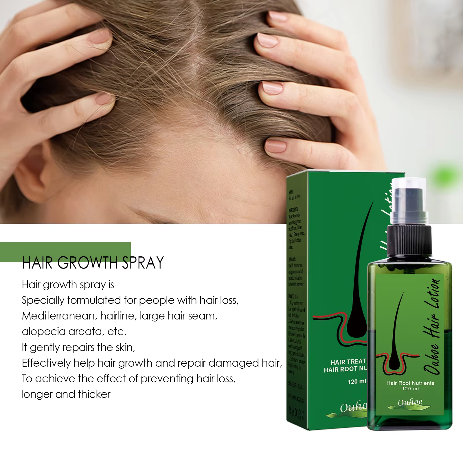 Hair Growth Spray Anti Hair Lo – обзор и цена Root Stimulator Liquid