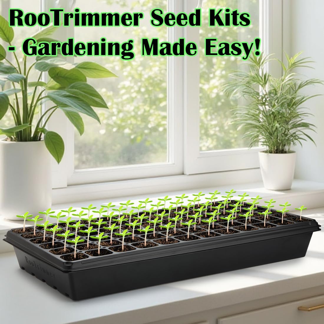 20-Piece Seed Starter Kit with – обзор и цена Propagation Tray 72